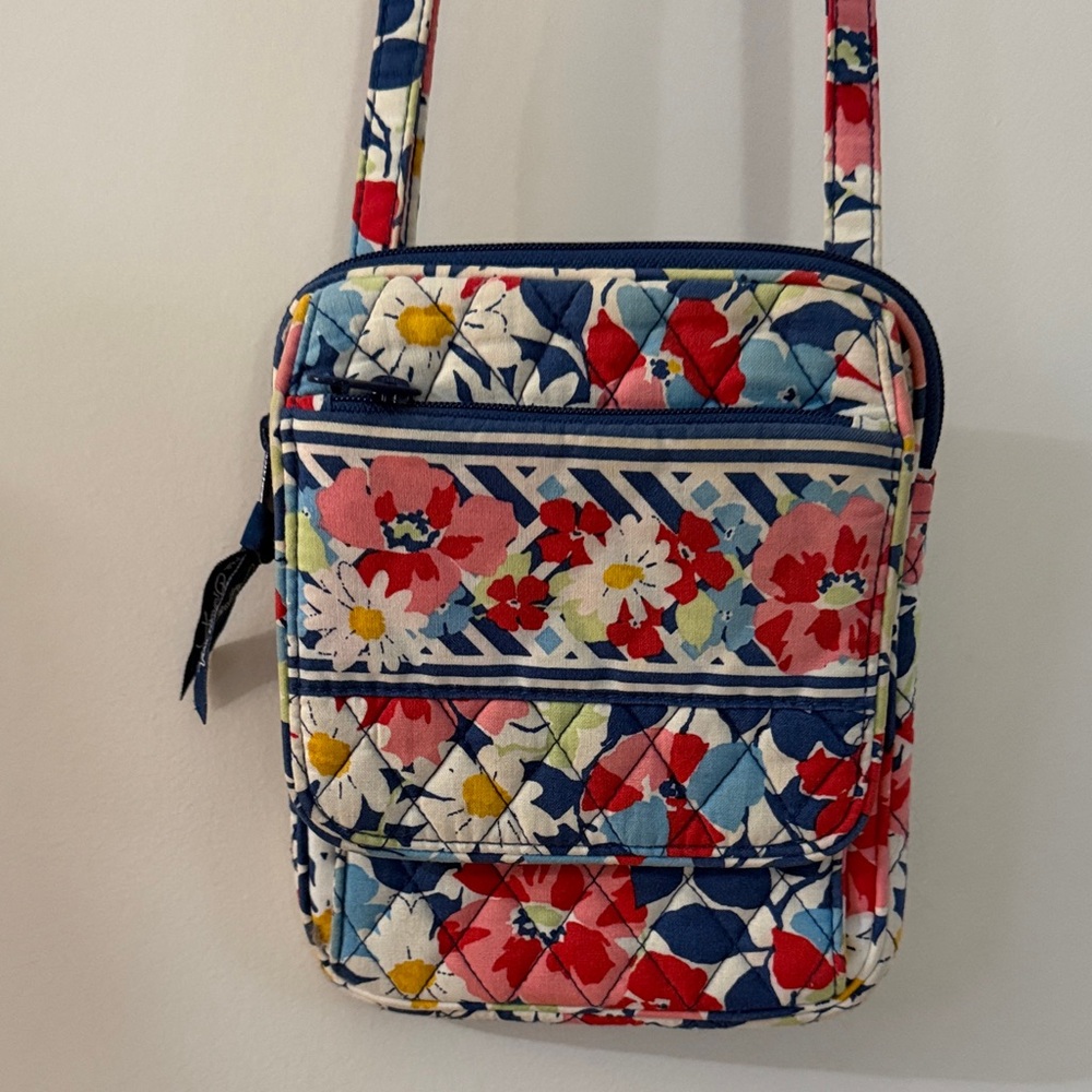 Vera Bradley Quilted Floral Crossbody Bag in Multi-Color crossbody